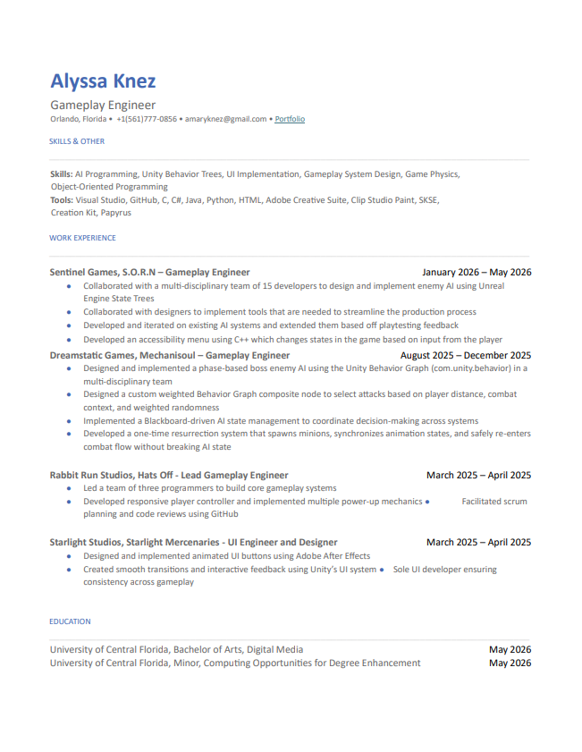 Resume Preview
